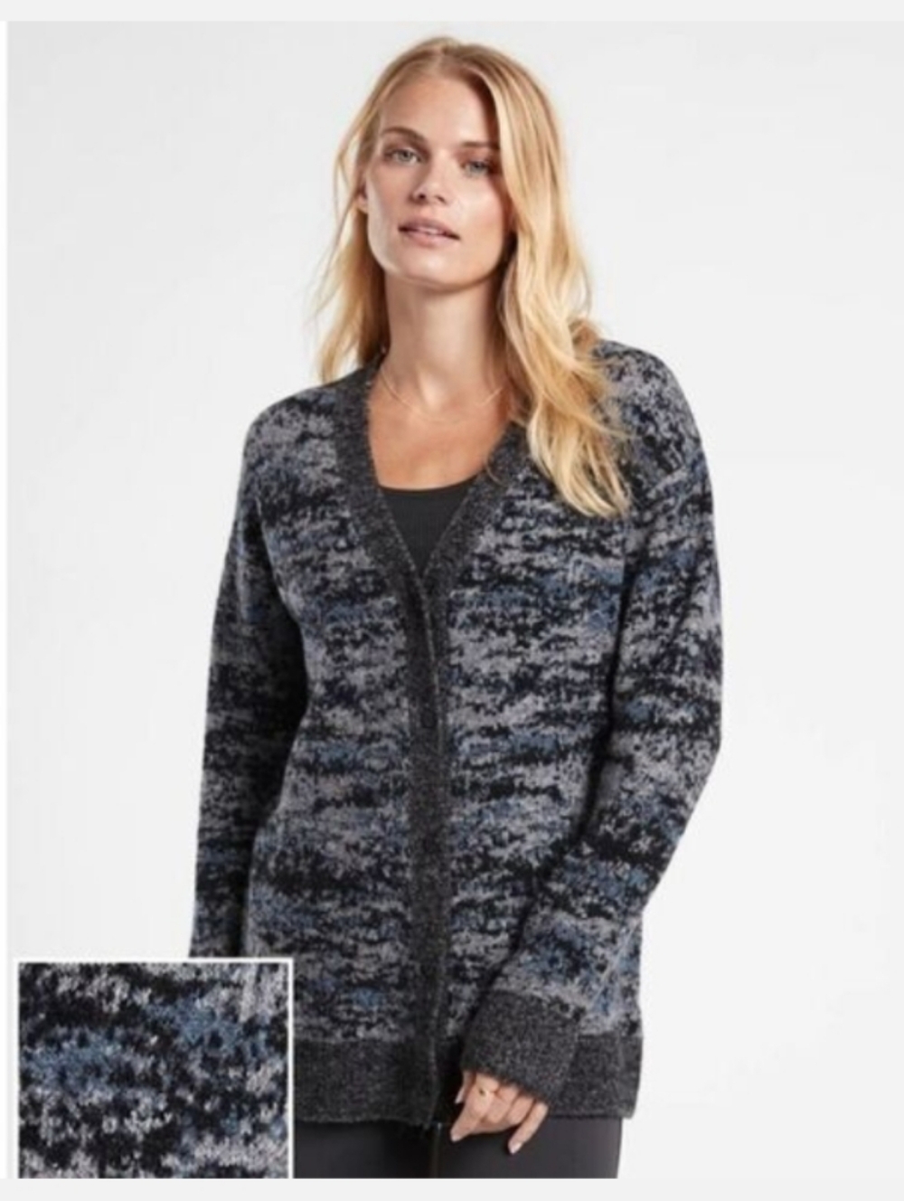 Athleta Westlake Cardigan Grey Multi S